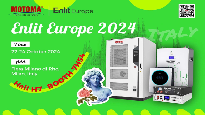 MOTOMA|Join MOTOMA at Enlit Europe 2024 for Advanced Energy Storage Solutions