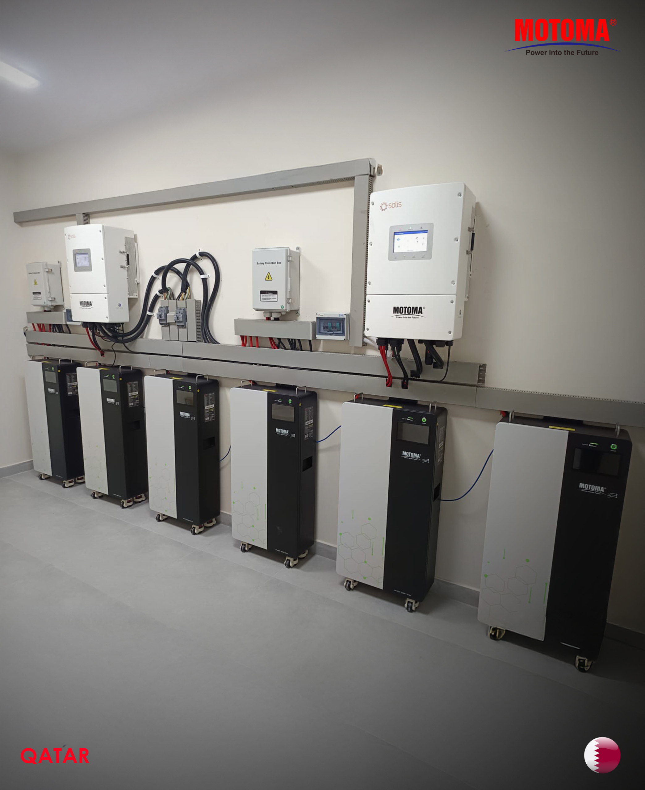 QATAR MOTOMA | MOTOMA Launches Smart Energy Storage Project in Qatar Featuring M90 PRO LiFePO₄ Batteries