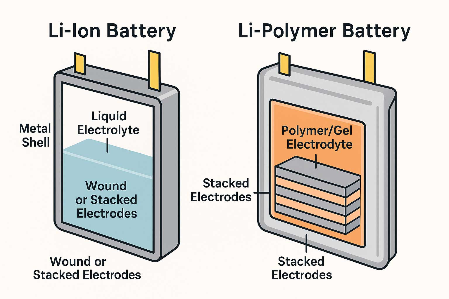 MOTOMA | Li Ion v Li Polymer - A Practical Comparison for Modern Tech